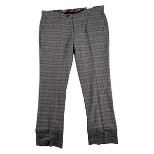 Paisley & Gray Plaid Dress Trousers Men's 42x32 Classic Checkered Bold Statement
